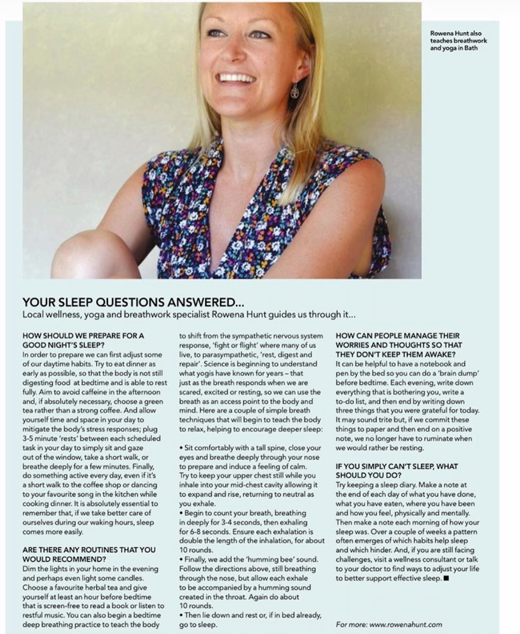 Bathlife ½ Media Rowena Hunt